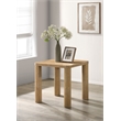 Pemberly Row Transitional Wood Accent Side End Table in Washed Oak