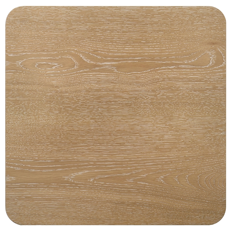 Pemberly Row Transitional Wood Accent Side End Table in Washed Oak