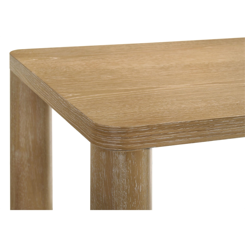 Pemberly Row 2-piece Wood Cocktail Coffee Table Set in Washed Oak