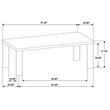Pemberly Row 3-piece Wood Cocktail Coffee Table Set in Washed Oak