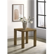 Pemberly Row Transitional Wood Accent Side End Table in Brown Oak