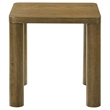 Pemberly Row Transitional Wood Accent Side End Table in Brown Oak
