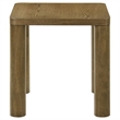 Pemberly Row Transitional Wood Accent Side End Table in Brown Oak