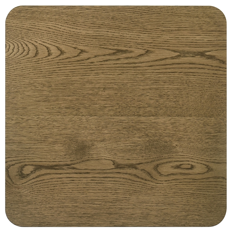 Pemberly Row Transitional Wood Accent Side End Table in Brown Oak