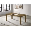Pemberly Row Transitional Wood Cocktail Coffee Table in Brown Oak