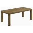 Pemberly Row 3-piece Wood Cocktail Coffee Table Set in Brown Oak
