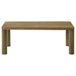Pemberly Row 3-piece Wood Cocktail Coffee Table Set in Brown Oak