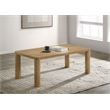 Pemberly Row Transitional Wood Cocktail Coffee Table in Washed Oak