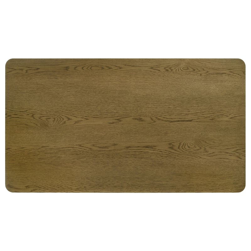 Pemberly Row 71-inch Rectangular Wood Dining Table in Brown Oak
