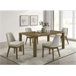 Pemberly Row 71-inch Rectangular Wood Dining Table in Brown Oak