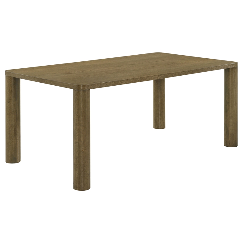 Pemberly Row 5-piece 71-inch Rectangular Dining Set in Brown Oak