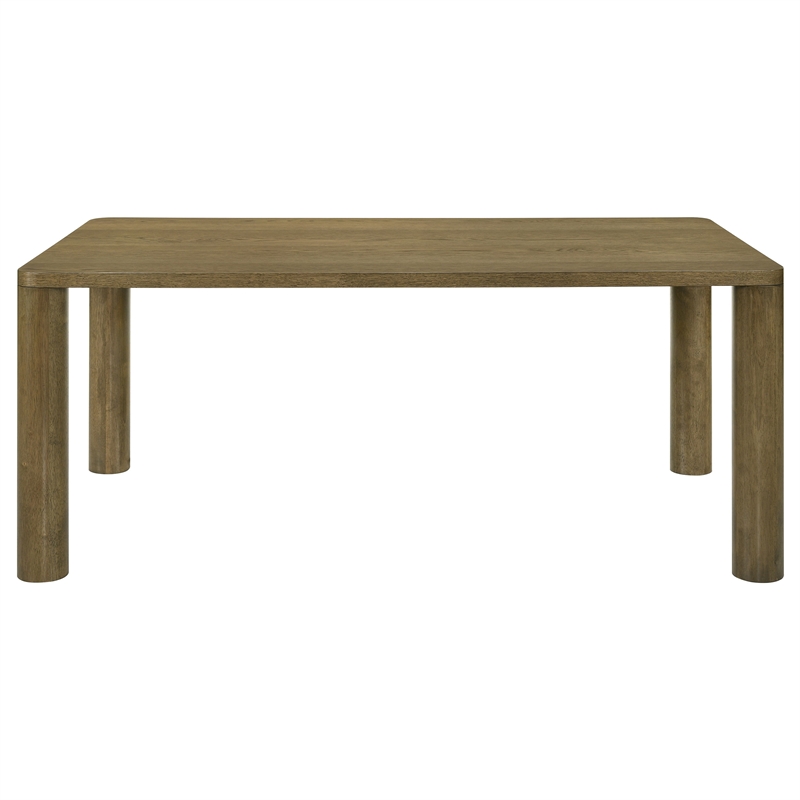Pemberly Row 5-piece 71-inch Rectangular Dining Set in Brown Oak