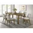 Pemberly Row 7-piece 71-inch Rectangular Dining Set in Brown Oak