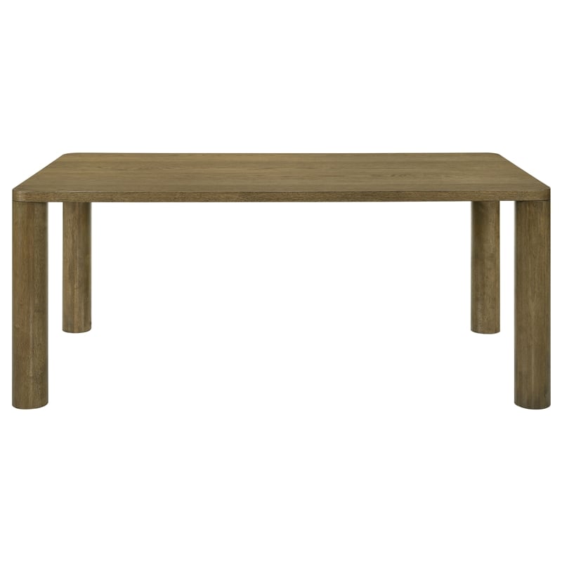 Pemberly Row 7-piece 71-inch Rectangular Dining Set in Brown Oak
