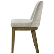 Pemberly Row Upholstered Dining Side Chair Set of 2 in Light Tan