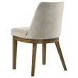 Pemberly Row Upholstered Dining Side Chair Set of 2 in Light Tan