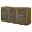 Pemberly Row 71-inch Dining Sideboard Buffet Server in Brown Oak
