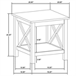 Pemberly Row 3-piece Wood Lift Top Coffee Table Set in White