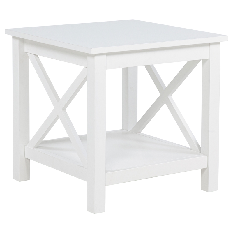 Pemberly Row 3-piece Wood Lift Top Coffee Table Set in White