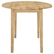 Pemberly Row 3-piece Round Drop Leaf Dining Table Set in Natural