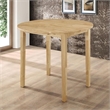 Pemberly Row 3-piece Round Drop Leaf Dining Table Set in Natural