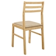 Pemberly Row 3-piece Round Drop Leaf Dining Table Set in Natural