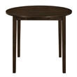 Pemberly Row 3-piece Round Drop Leaf Dining Table Set in Cappuccino