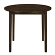 Pemberly Row 3-piece Round Drop Leaf Dining Table Set in Cappuccino