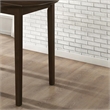 Pemberly Row 3-piece Round Drop Leaf Dining Table Set in Cappuccino