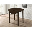 Pemberly Row 3-piece Round Drop Leaf Dining Table Set in Cappuccino