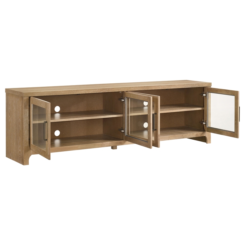 Pemberly Row 4-Door Wood TV Stand for TVs up to 85