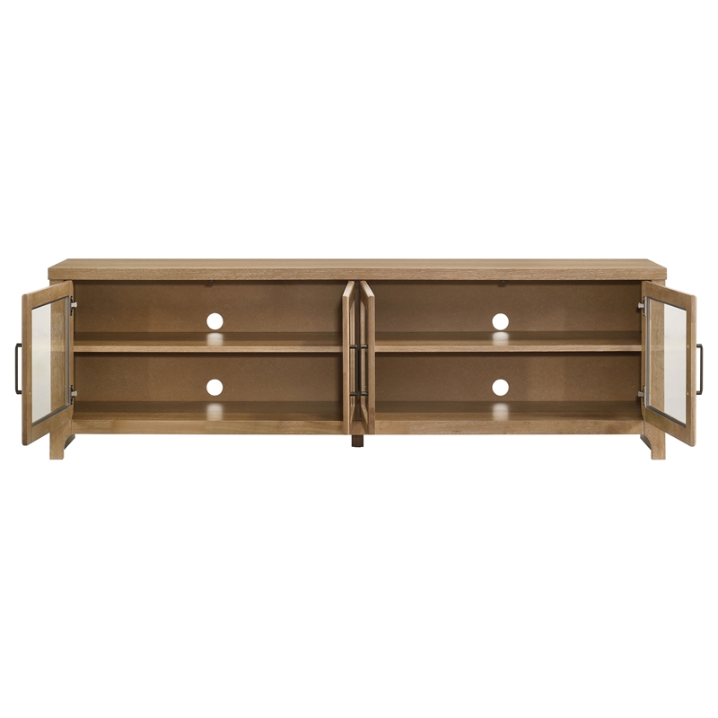 Pemberly Row 4-Door Wood TV Stand for TVs up to 85