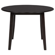 Pemberly Row 5-Piece Wood Drop Leaf Dining Set in Dark Coffee Brown