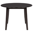 Pemberly Row 5-Piece Wood Drop Leaf Dining Set in Dark Coffee Brown