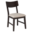 Pemberly Row 5-Piece Wood Drop Leaf Dining Set in Dark Coffee Brown