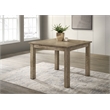 Pemberly Row Square Rubberwood Counter Height Dining Table in Vineyard Oak
