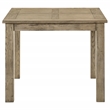 Pemberly Row Square Rubberwood Counter Height Dining Table in Vineyard Oak