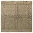 Pemberly Row Square Rubberwood Counter Height Dining Table in Vineyard Oak