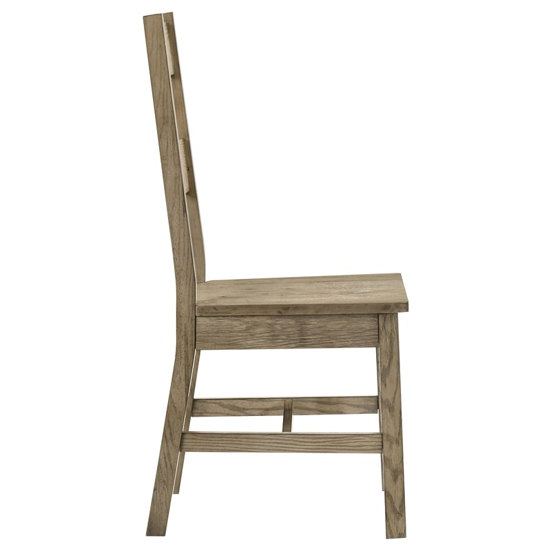 Pemberly Row 6-Piece Wood Extension Table Dining Set in Vineyard Oak