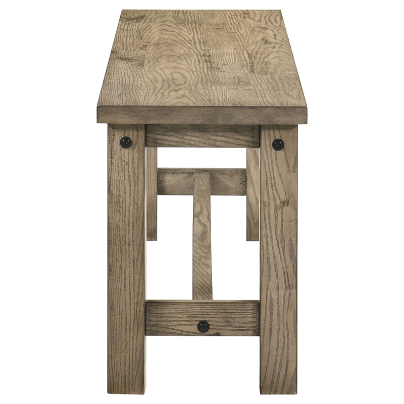 Pemberly Row 6-Piece Wood Extension Table Dining Set in Vineyard Oak