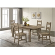 Pemberly Row 5-Piece Wood Extension Table Dining Set in Vineyard Oak