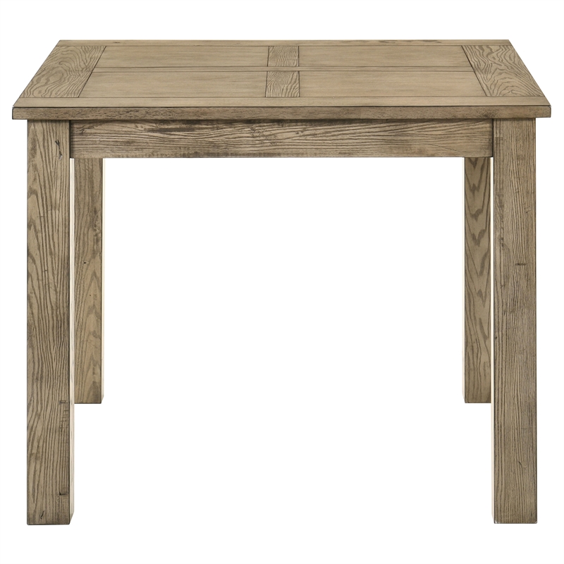 Pemberly Row 5-Piece Wood Counter Height Dining Table Set in Vineyard Oak