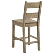 Pemberly Row 5-Piece Wood Counter Height Dining Table Set in Vineyard Oak