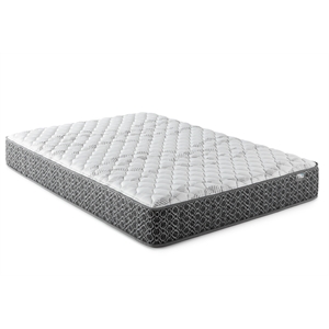 Pemberly Row Fabric Full Firm Tight Top Hybrid Mattress in White