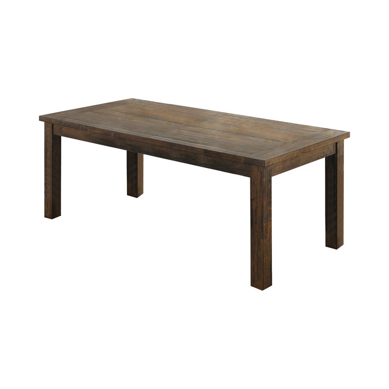 Pemberly Row 7-piece Rectangular Dining Set in Rustic Golden Brown