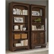 Pemberly Row 78-inch 5-shelf Arched Top Bookcase in Burnished Oak