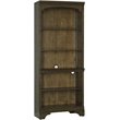 Pemberly Row 78-inch 5-shelf Arched Top Bookcase in Burnished Oak