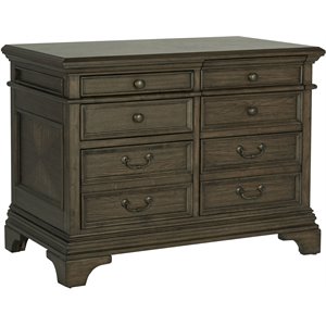 Pemberly Row 5-drawer Home Office File Cabinet in Burnished Oak
