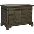 Pemberly Row 5-drawer Home Office File Cabinet in Burnished Oak