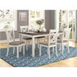 Pemberly Row 7-piece Rectangular Dining Set in Vintage Vanilla